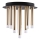 Plafondlamp GLAM 9xG9/8W/230V goud