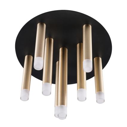 Plafondlamp GLAM 9xG9/8W/230V goud