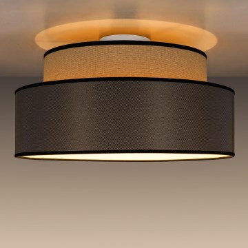 Plafondlamp GRACE 1xE27/60W/230V beige/bruin