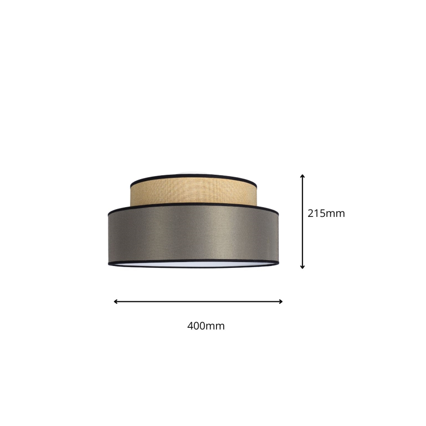 Plafondlamp GRACE 1xE27/60W/230V beige/bruin