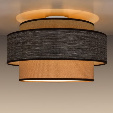 Plafondlamp GRACE 1xE27/60W/230V beige/bruin