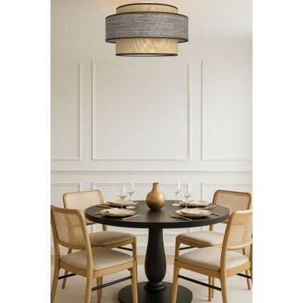 Plafondlamp GRACE 1xE27/60W/230V beige/bruin