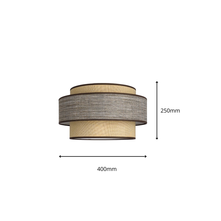 Plafondlamp GRACE 1xE27/60W/230V beige/bruin
