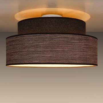 Plafondlamp GRACE 1xE27/60W/230V bruin/beige
