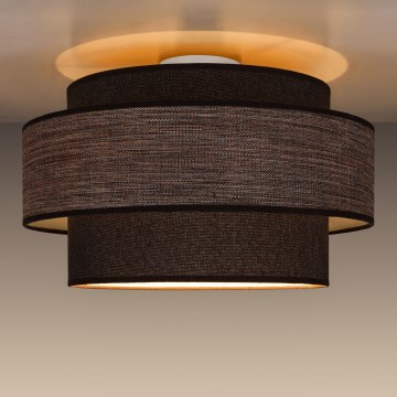 Plafondlamp GRACE 1xE27/60W/230V bruin/beige
