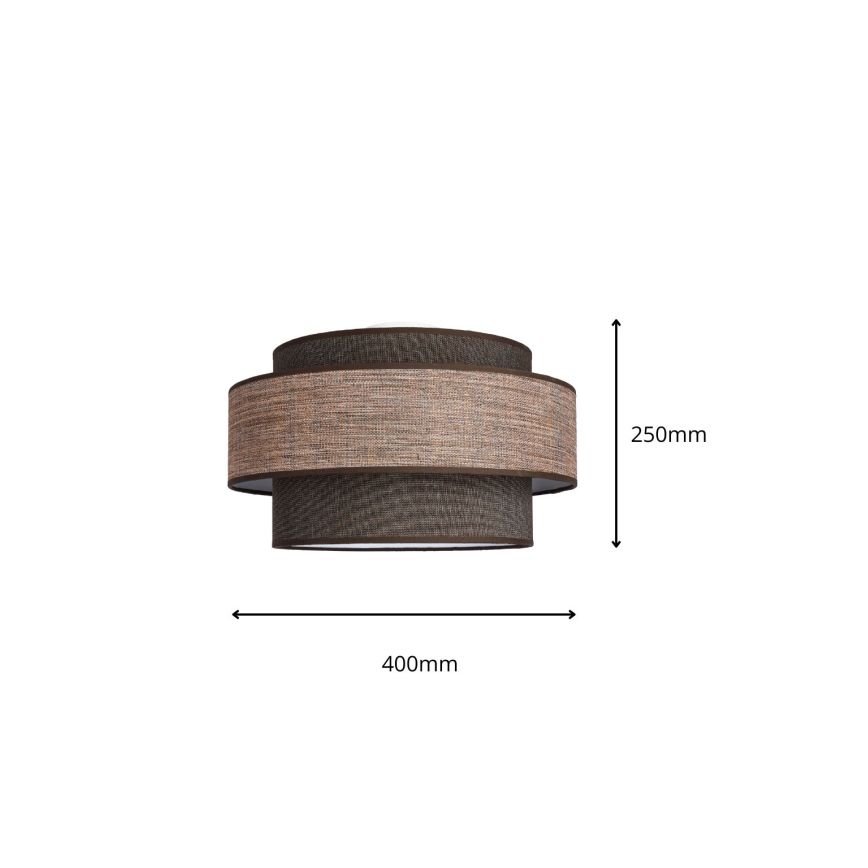 Plafondlamp GRACE 1xE27/60W/230V bruin/beige