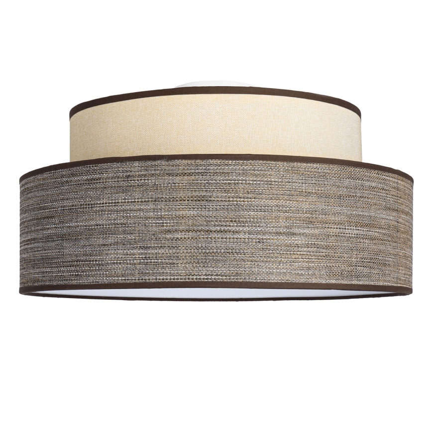 Plafondlamp GRACE 1xE27/60W/230V crème/bruin