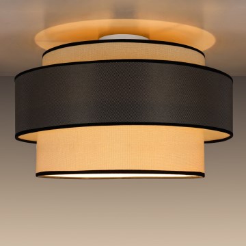 Plafondlamp GRACE 1xE27/60W/230V crème/grijs