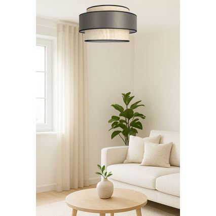 Plafondlamp GRACE 1xE27/60W/230V crème/grijs