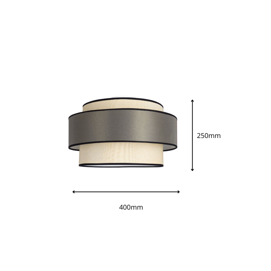 Plafondlamp GRACE 1xE27/60W/230V crème/grijs