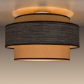 Plafondlamp GRACE 1xE27/60W/230V diameter 40 cm beige/bruin