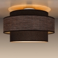 Plafondlamp GRACE 1xE27/60W/230V diameter 40 cm bruin/beige