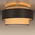 Plafondlamp GRACE 1xE27/60W/230V diameter 40 cm crème/grijs