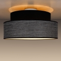 Plafondlamp GRACE 1xE27/60W/230V diameter 40 cm zwart/grijs