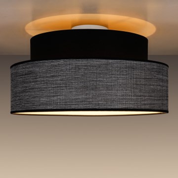 Plafondlamp GRACE 1xE27/60W/230V zwart/grijs