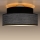 Plafondlamp GRACE 1xE27/60W/230V zwart/grijs