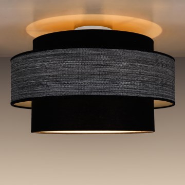 Plafondlamp GRACE 1xE27/60W/230V zwart/grijs