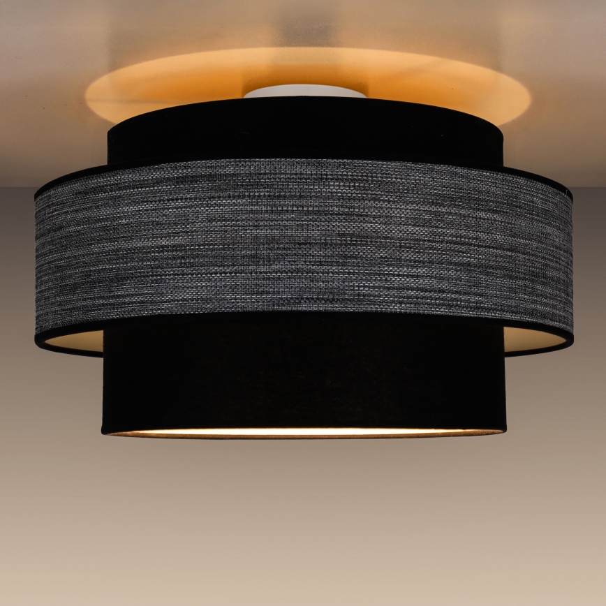 Plafondlamp GRACE 1xE27/60W/230V zwart/grijs