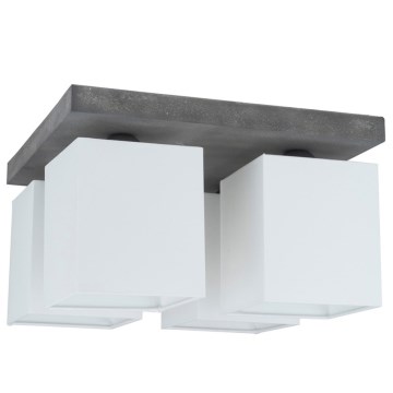 Plafondlamp GREAT 4xE27/25W/230V beton