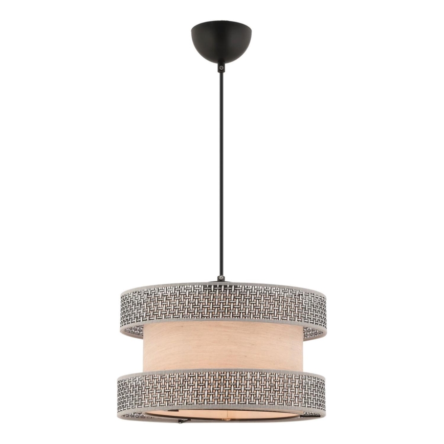 Plafondlamp HALO 1xE27/60W/230V beige/grijs