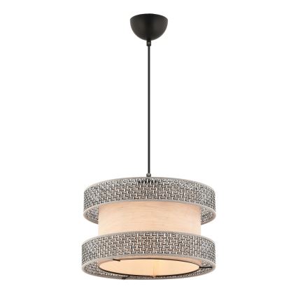 Plafondlamp HALO 1xE27/60W/230V beige/grijs