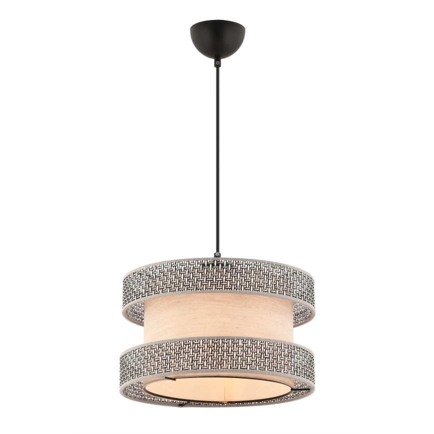 Plafondlamp HALO 1xE27/60W/230V beige/grijs