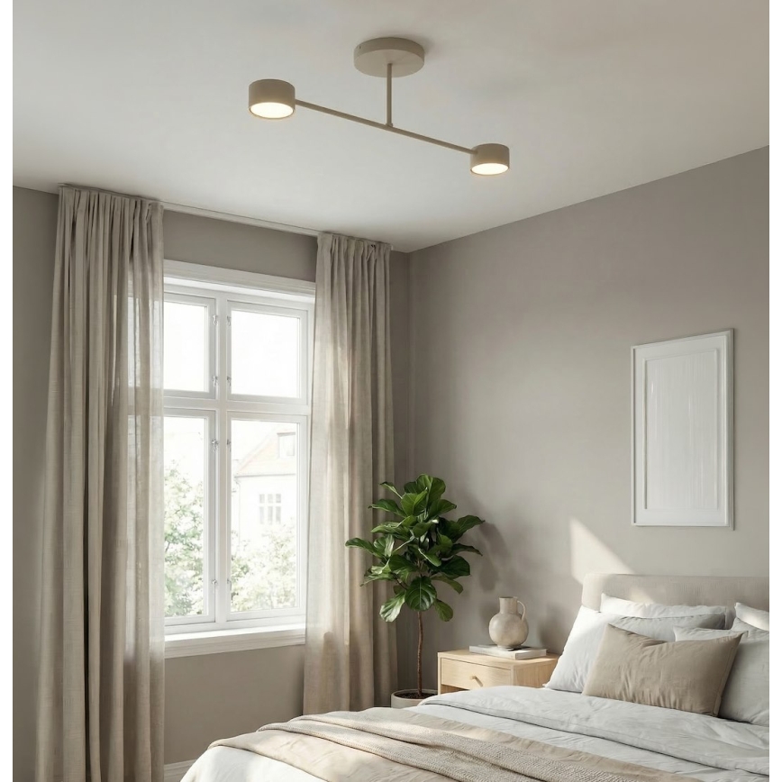 Plafondlamp HALO 2xGX53/10W/230V beige