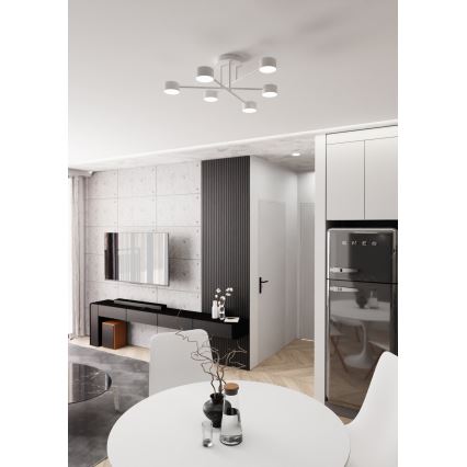 Plafondlamp HALO 6xGX53/10W/230V wit