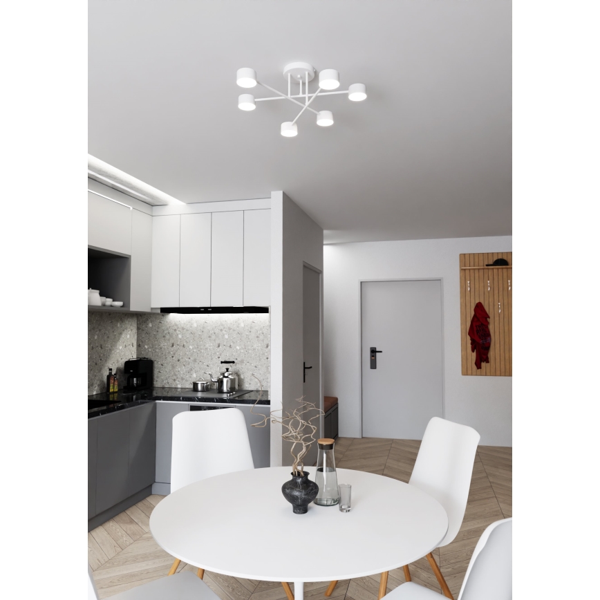 Plafondlamp HALO 6xGX53/10W/230V wit