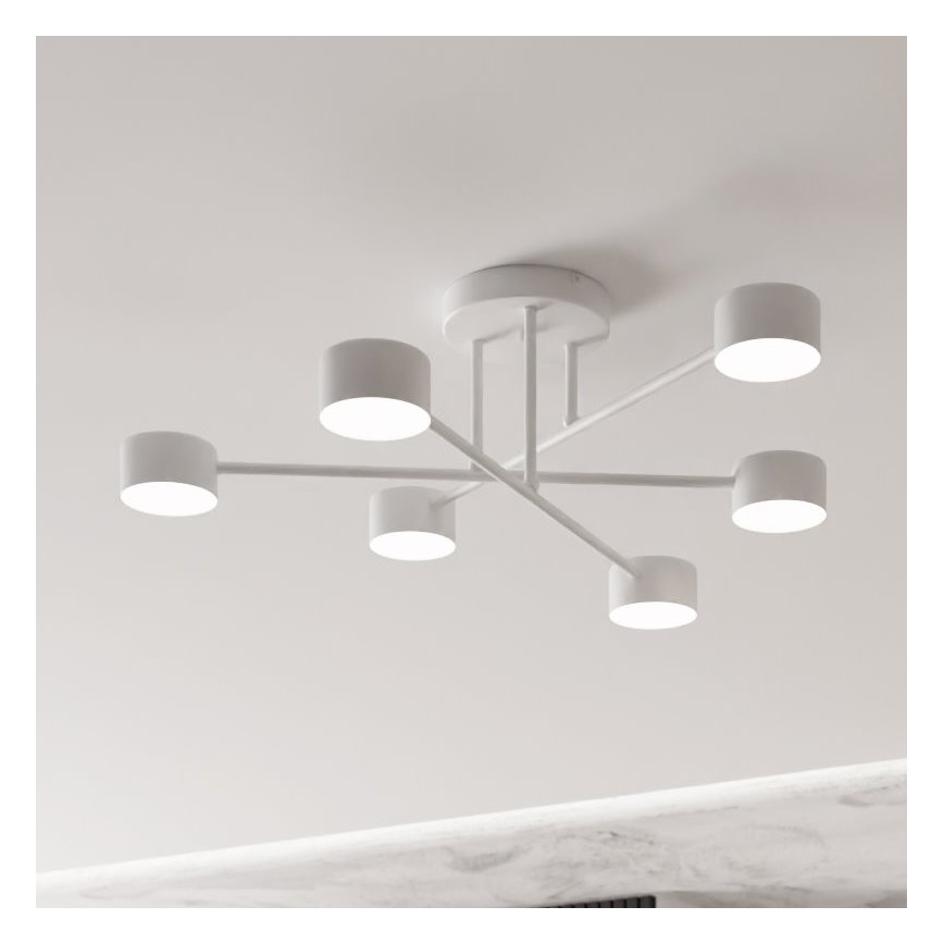 Plafondlamp HALO 6xGX53/10W/230V wit