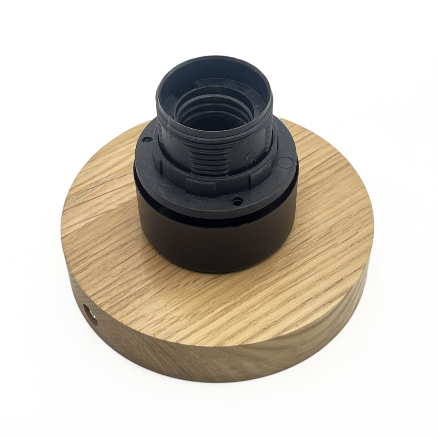 Plafondlamp HARMA WOOD 1xE27/15W/230V eik/wit Ø 20 cm