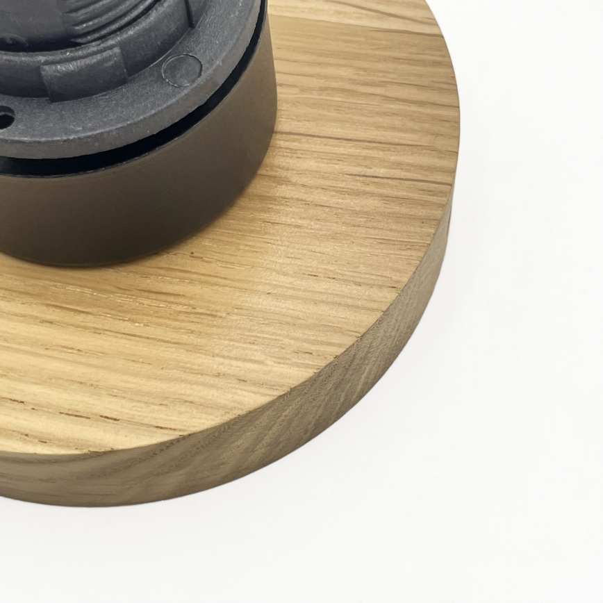 Plafondlamp HARMA WOOD 1xE27/15W/230V eik/wit Ø 20 cm