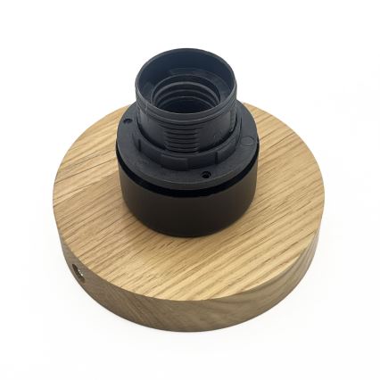 Plafondlamp HARMA WOOD 1xE27/15W/230V eiken/wit Ø 25 cm
