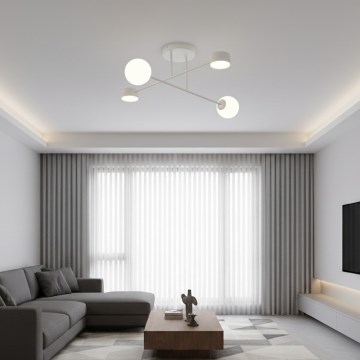 Plafondlamp HOLON 2xG9/8W/230V + 2xGX53/12W grijs