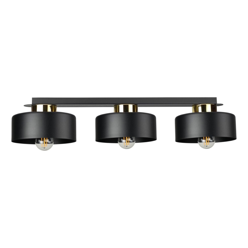 Plafondlamp IGNIA 3xE27/60W/230V zwart