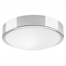 Plafondlamp JONAS 1xE27/60W/230V diameter 26 cm glanzend chroom 