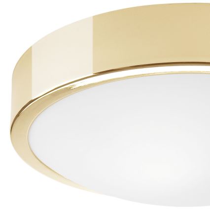 Plafondlamp JONAS 1xE27/60W/230V diameter 26 cm gouden