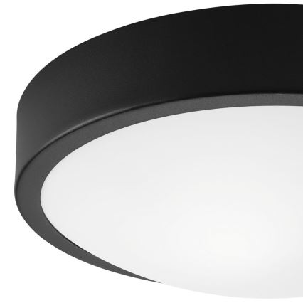 Plafondlamp JONAS 1xE27/60W/230V diameter 26 cm zwart