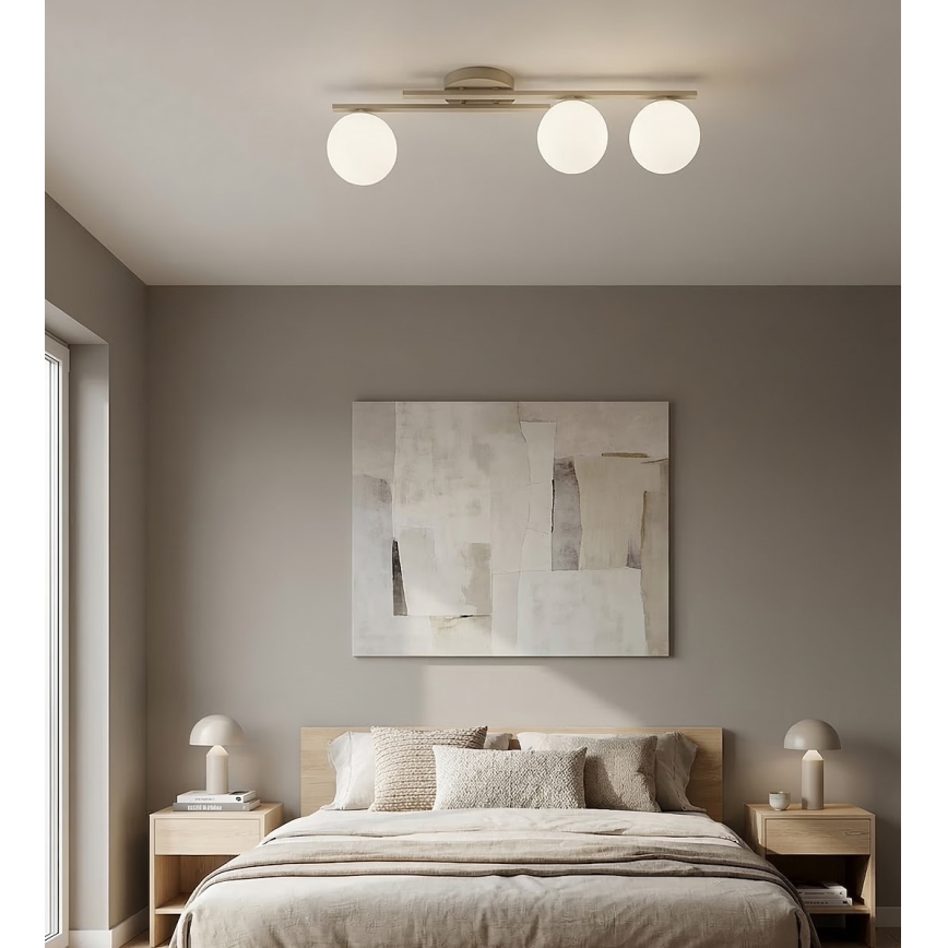 Plafondlamp KAIRO 3xE14/10W/230V beige