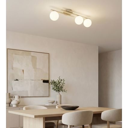 Plafondlamp KAIRO 3xE14/10W/230V beige