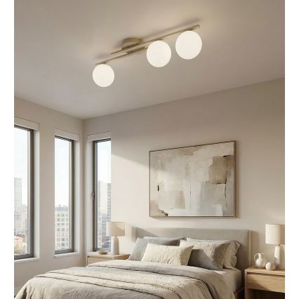 Plafondlamp KAIRO 3xE14/10W/230V beige