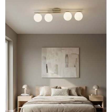 Plafondlamp KAIRO 4xE14/10W/230V beige
