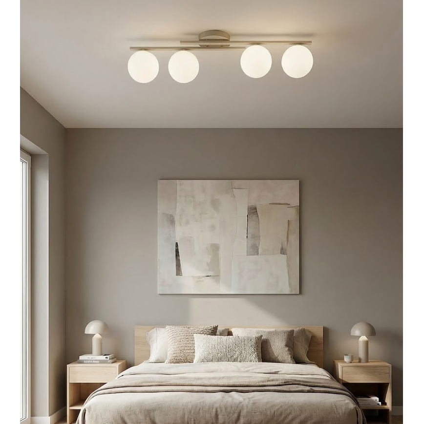 Plafondlamp KAIRO 4xE14/10W/230V beige