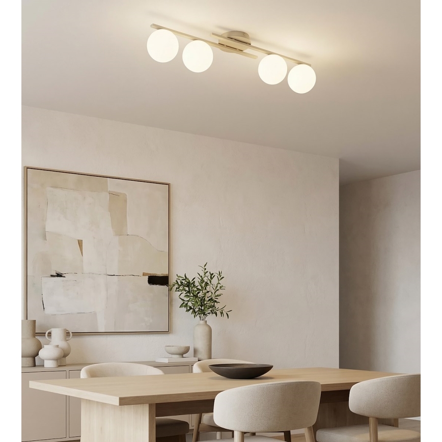 Plafondlamp KAIRO 4xE14/10W/230V beige
