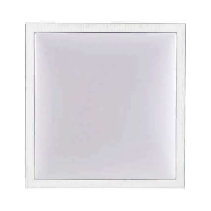 Plafondlamp KAZIMIERZ 2xE27/20W/230V 29,5x29,5 cm zilver