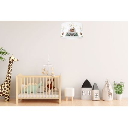 Plafondlamp kinderkamer BEARS 1xE27/60W/230V