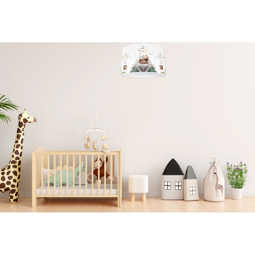 Plafondlamp kinderkamer BEARS 1xE27/60W/230V