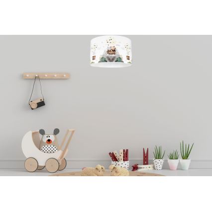 Plafondlamp kinderkamer BEARS 1xE27/60W/230V