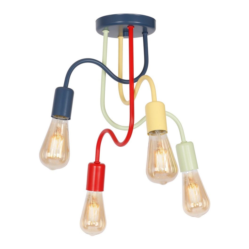 Plafondlamp kinderkamer DOW 4xE27/60W/230V