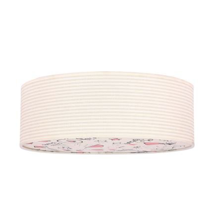 Plafondlamp kinderkamer KIDDY 2xE27/40W/230V beige/roze